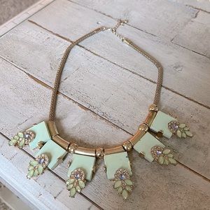Mint green statement necklace